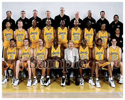 NBA Los Angeles LA Lakers 2000 01 Team Picture Color X 10