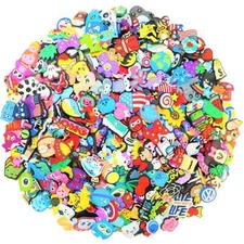 Lot of 50,100,200 pcs Random PVC Different Shoe Charms for Shoe Decoratiion
