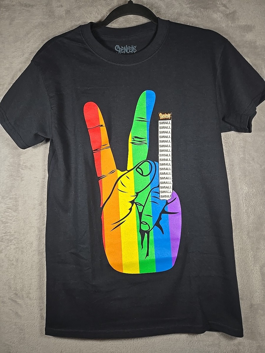 Spencers Peace Pride Sign T SHIRT Small | eBay 