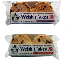 8 Hand Griddled Welsh Cakes - 2 Flavor Variety Pack - Ships for Free!