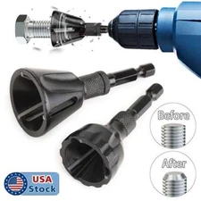 2PCS Deburring External Chamfer Tool Removing Burr Quick Release 1/4'' Hex Shank