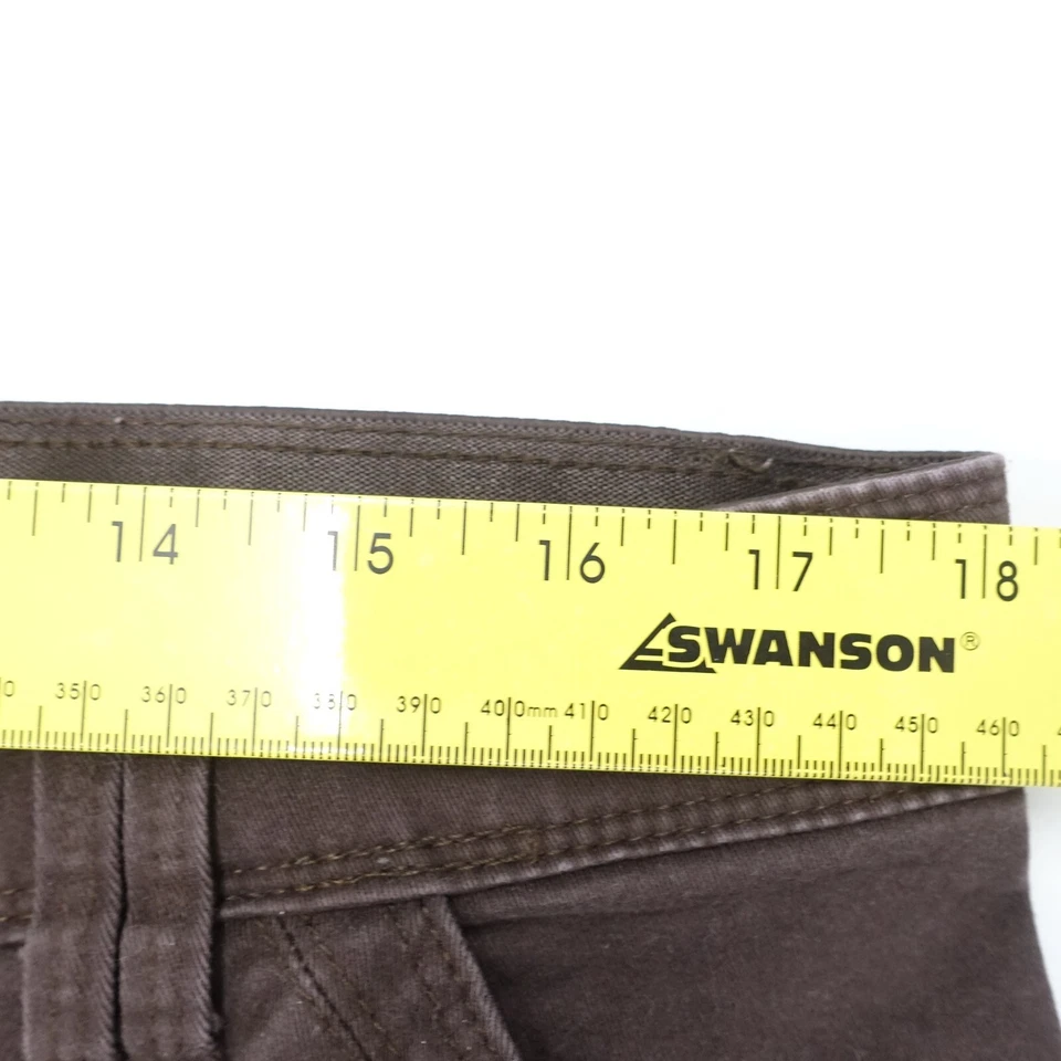 Pantalones de mezclilla Lee Sinfully suaves para mujer 16 medianos borgoña elásticos pierna recta Foto 4 de 4