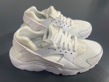 NEW Nike Air Huarache Triple White Sneakers 654275 110 Youth 4.5Y