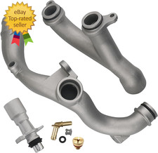 Upgraded Aluminum Coolant Outlet Pipes Kit Compatible with Jaguar,Land Rover Ran