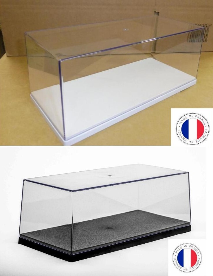Lot De 6 Boîtes Vitrine 1/18 Bfc-Box Socle Blanc - Made In France - Neuf - Exclusivité