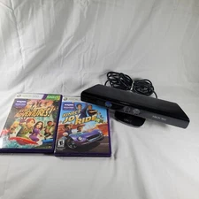 Microsoft Kinect Sensor for XBox 360 With Kinect Adventure Video Games