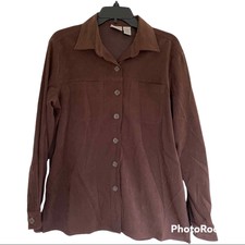 Classic Elements | Vtg Brown Button Up Shacket