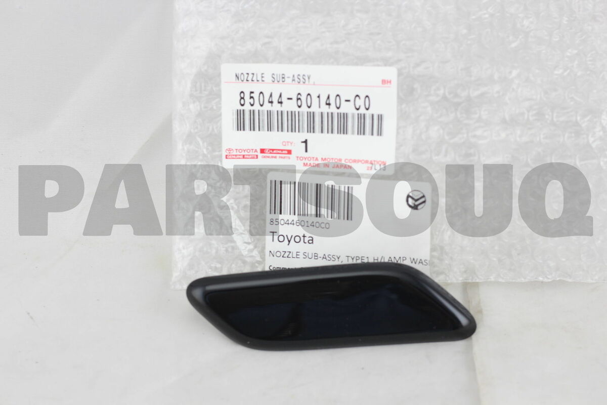 8504460140C0 Genuine Toyota NOZZLE SUB-ASSY, TYPE1 H/LAMP 8504460140C0 Genuine Toyota NOZZLE SUB-ASSY, TYPE1 H/LAMP