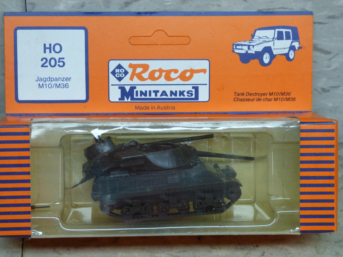 Roco Minitanks NEW 1/87 WWII US M10 / M36 Heavy Weapons Tank