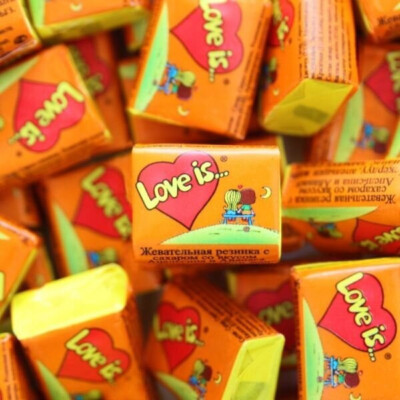 LOVE IS ORANGE Pineapple & Orange Flavor 100 Bubble Gums Box | eBay