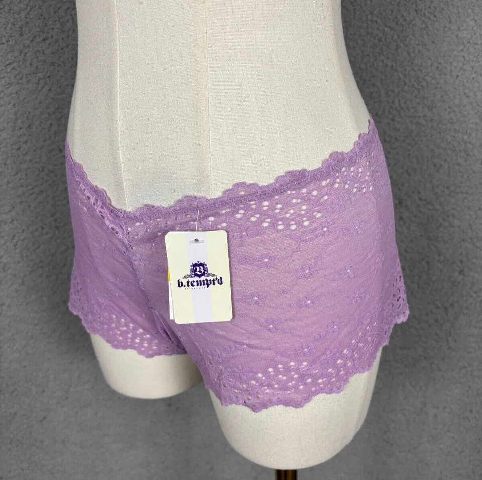 Pantalones cortos para niño B.tempt'd by Wacoal inspirados en ojales lavanda medianos/6 nuevos con etiquetas. Foto 3 de 4