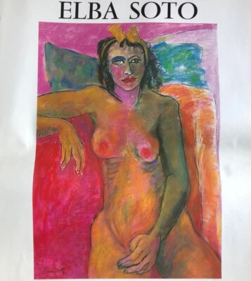 Elba Soto — affiche de l'exposition à la galerie Lavignes — 76 x 56 cm. — 1981. - Photo 1/3