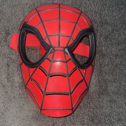 Spider Man Mask Cosplay Hard Plastic Youth Spider… - image 1