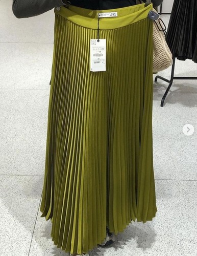 ZARA DUNKELSILBERGRAU HOHE TAILLE PAILLETTEN-LEGGINGS BREITE BEINHOSE - Bild 7 von 24