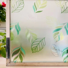 Privacy Window Film Stained Non-Adhesive Film Frosted Decals Static Stickers