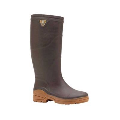 Rouchette Optimum Tall Wellington Boots Brown UK
