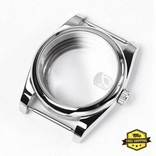 Oyster Rounded Style Sapphire Crystal Watch Seiko NH35 Case Back Cyclops Build
