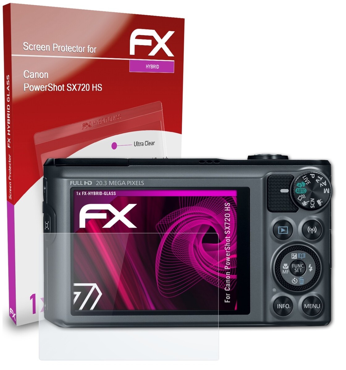 AtFoliX Verre Film Protecteur 9H Pour Canon PowerShot S120 – Hybride, Ultra Résistant, Made In Germany