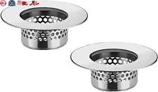 Bathroom Sink Strainer (2 Pack), Bathtub Drain Cover Lavatory Sink Drain Straine