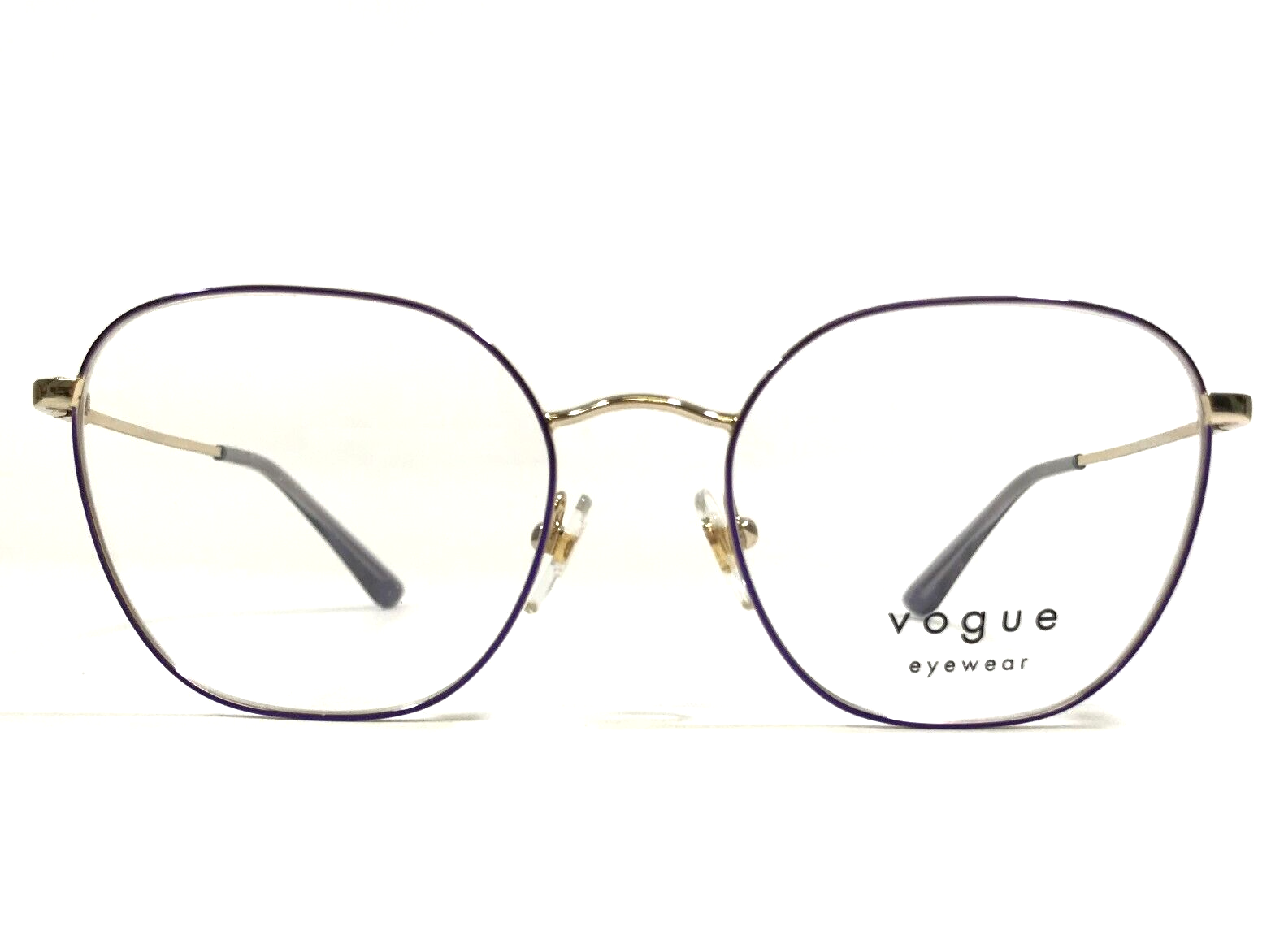 Vogue Eyeglasses Frames VO4178 5140 Purple Gold Oversized Wire Rim 50-18-135
