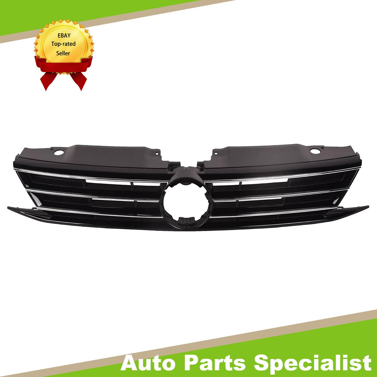 16D853653 For 2015-2018 VW Volkswagen Jetta Front Bumper Chrome  