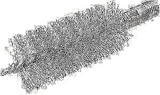 Hoppes Hunting Bronze Gun Cleaning Brush .50 Caliber Card 1315AP