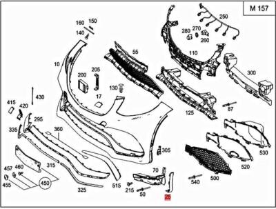 Genuine MERCEDES Gle C292 Coupe SUV Left Cover bumper area 