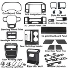 31pcs Carbon Fiber Full Interior Cover Trim Kit For Ford F150 2021+ Accessories