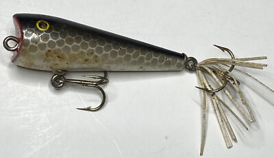 Ancien Leurre Popper En Bois - État Brut - Pêche En Eau Douce - Vintage