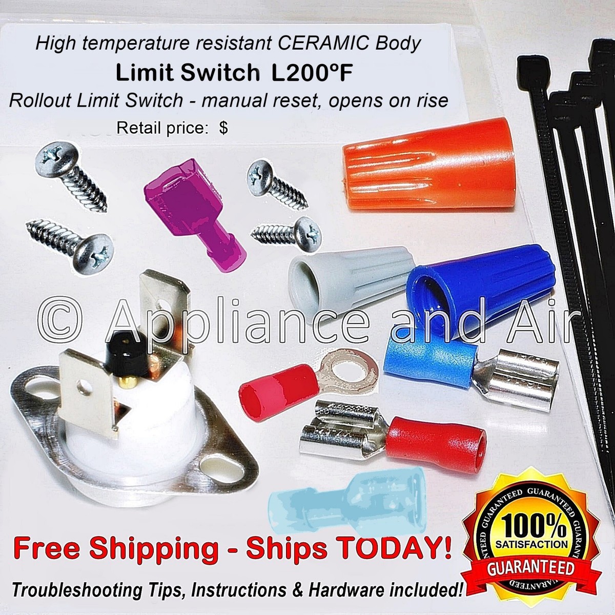 R20058703 LENNOX, DUCANE, ARMSTRONG Manual Reset High Limit Switch