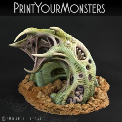 3D Printed Print Your Monsters Zombie Worm Total Worms 2 Set 28mm - 32mm D&D