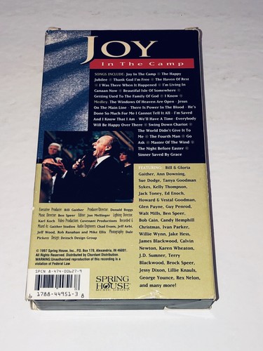 Gaither Gospel Series Joy In The Camp Southern Gospel Music Vhs 45G3 - Picture 4 of 6
