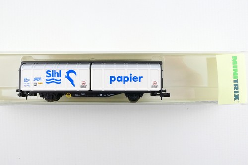 Minitrix 13874 K Schiebewandwagen Hbbillns "Sihl papier" der SBB, OVP, (DM113) | Zustand: Gebraucht