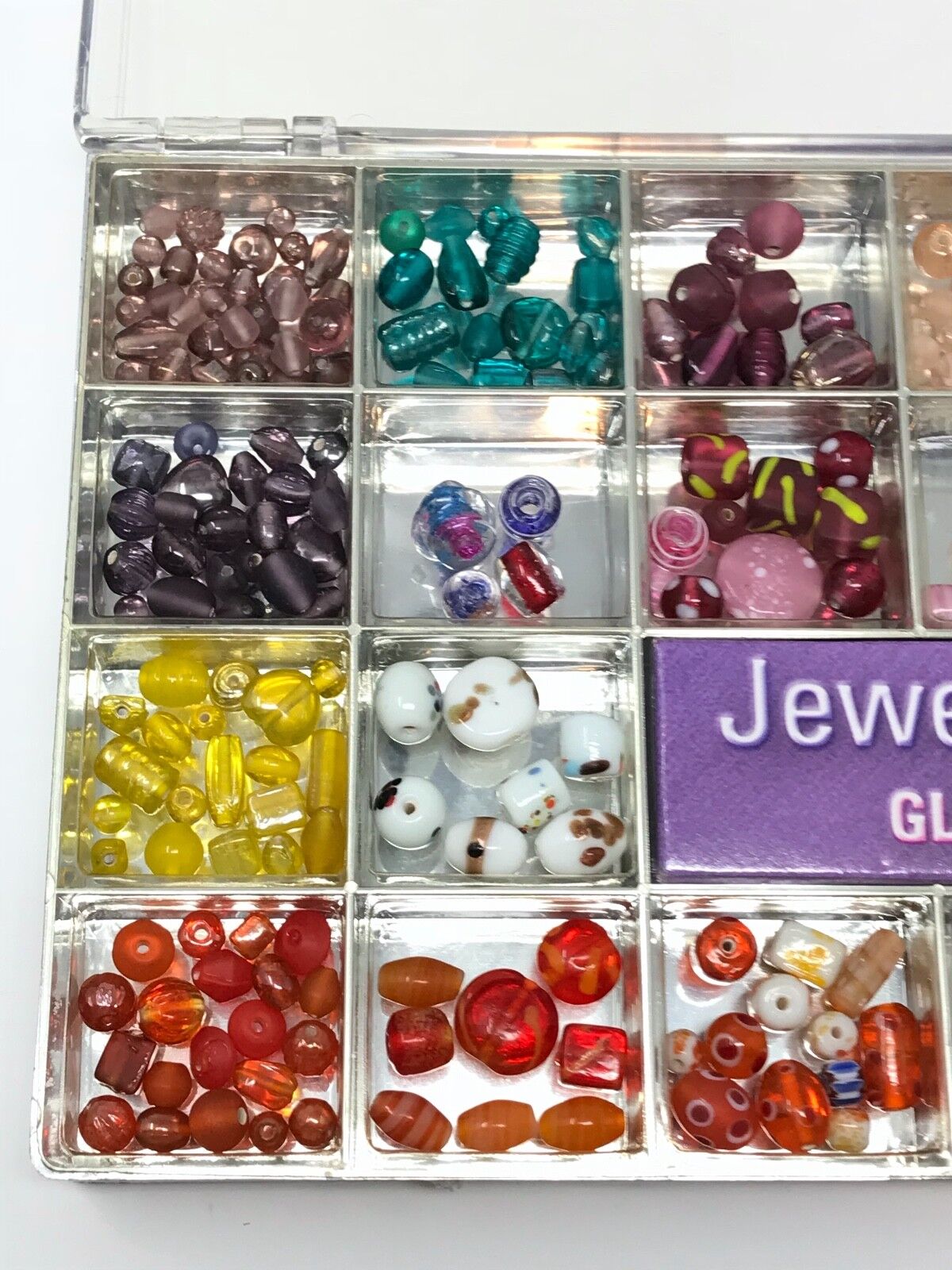 Glass Bead Lot collection over 300 beads craft jewelry Earrings Bracelet  Gift