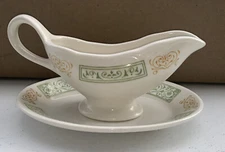 Homer Laughlin Gravy Boat & Dish