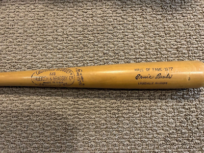 ​1970年代当時物　ルイスビルスラッガー125 Ernie Banks EB4 1977 Hall of Fame - ERNIE BANKS : Louisville Slugger model 125