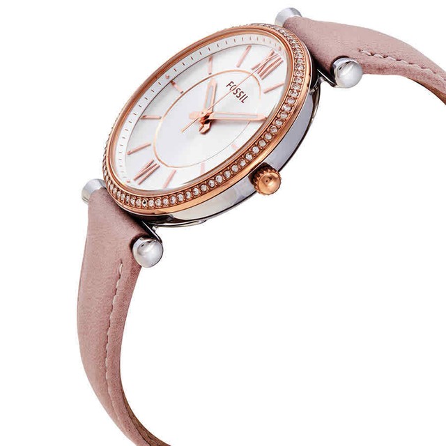 Fossil ES4484 Carlie Blush Pink Leather 