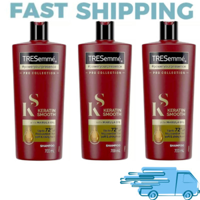 3X Tresemme Keratin Smooth Shampoo with Marula Oil, Pro Collection
