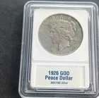 1926 Peace Dollar $1 GOD Variety Denver .900 Fine Silver Business Strike