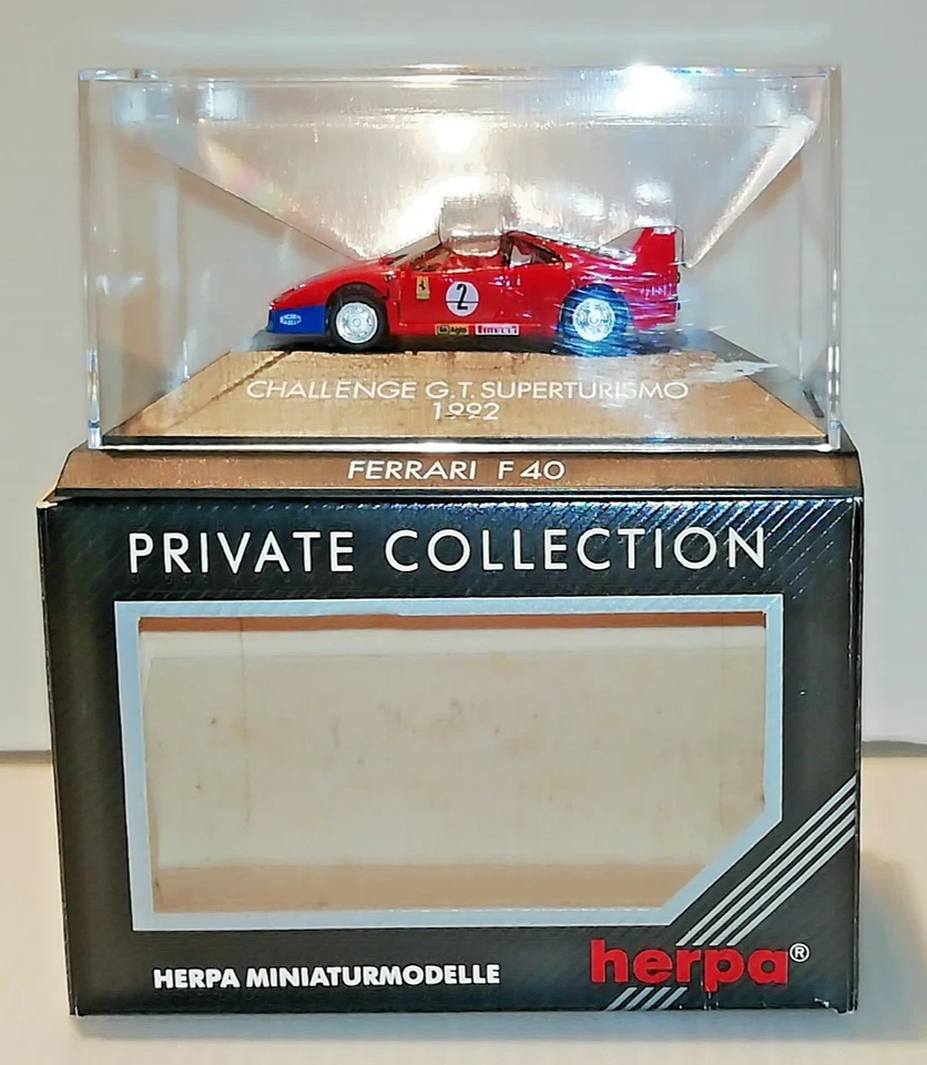 Herpa 1:87 H0 Ferrari F40 #2 Challenge G.T. Superturismo 1992 OVP 180559 - Bild 2 von 4