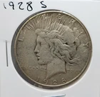 1928 S U.S. Peace 90% Silver Dollar