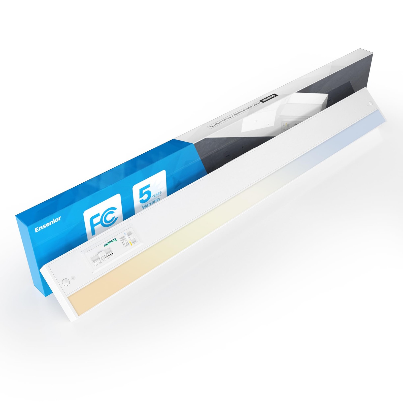 18 Inch LED Under Cabinet Lighting Hardwired or Plug-in Installation, 5CCT Co...