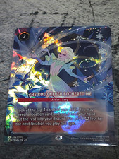Disney Lorcana The Cold Never Bothered Me 234/204 Enchanted Foil Elsa EN