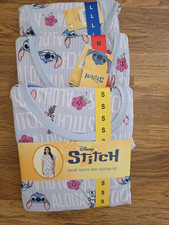 Disney Lilo  Stitch 2 Pc Pajama Set Short Sleeve Top Jogger Pants Small M or L