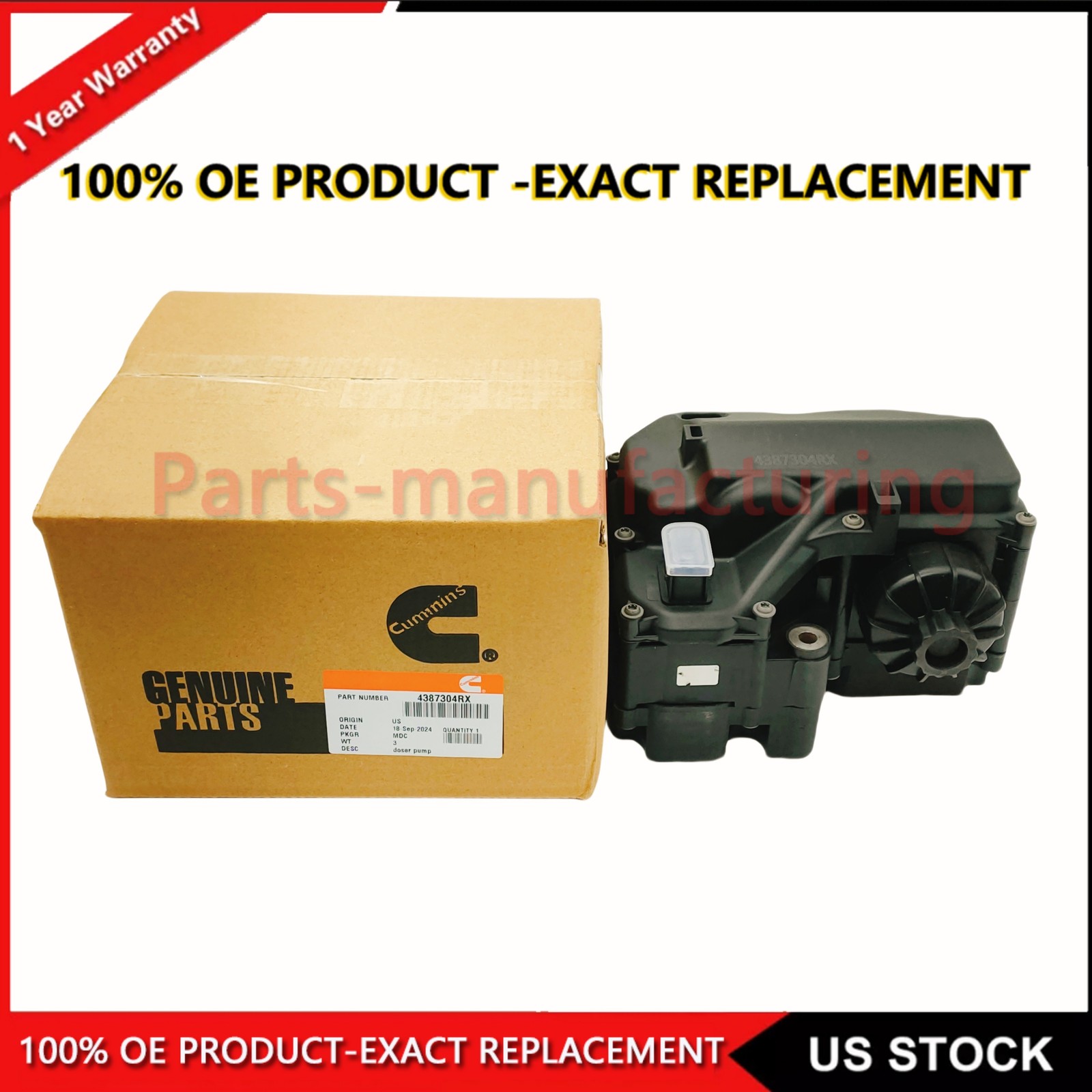 NEW for 4387304RX Denoxtronic 2.2 Control DEF UREA PUMP 12V Cummins ISX ISB ISC