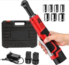 Electric Ratchet Wrench Set, 550 RPM Cordless Ratchet Wrench,Power Ratchet Tools