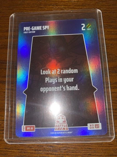2025 Bo Jackson Battle Arena Pre-Game Spy BONUS PLAY Alpha Update BPL-18