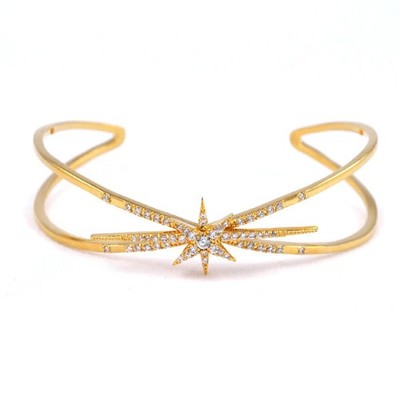 Tai Jewelry Star Dust Open Bracelet Gold Brand New
