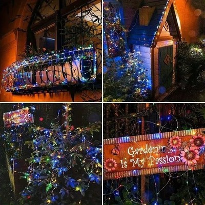 200/300 LED Solar Power String Fairy Lights Garden Outdoor Party Christmas Lamp