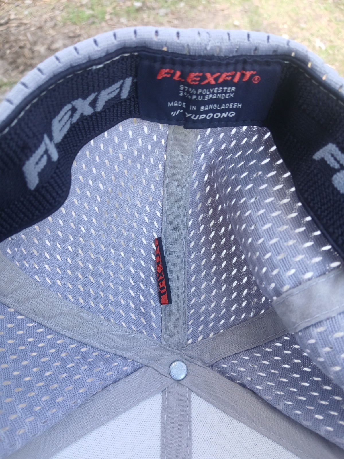 Prime INC HatCapMeshGreyBlackWhiteEmbroideredFlex… - image 4